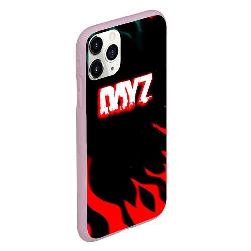 Чехол iPhone 11 Pro матовый Dayz flame / 3D-Розовый – фото 2