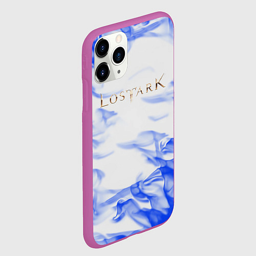 Чехол iPhone 11 Pro матовый Lostark flame blue / 3D-Фиолетовый – фото 2