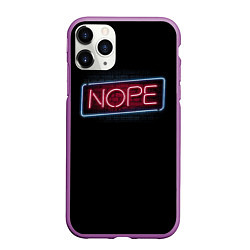 Чехол iPhone 11 Pro матовый Nope - neon