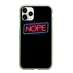 Чехол iPhone 11 Pro матовый Nope - neon, цвет: 3D-салатовый