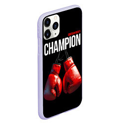 Чехол iPhone 11 Pro матовый Siberian Rocky Champion, цвет: 3D-светло-сиреневый — фото 2