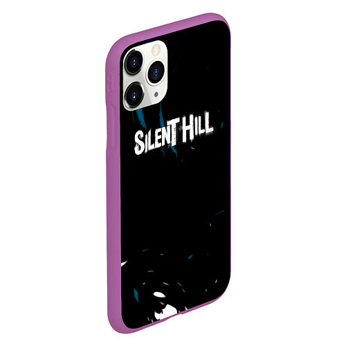 Чехол iPhone 11 Pro матовый Silent hill remake game / 3D-Фиолетовый – фото 2