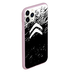 Чехол iPhone 11 Pro матовый Citroen краски тектсура, цвет: 3D-розовый — фото 2