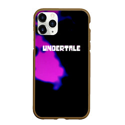 Чехол iPhone 11 Pro матовый Undertale neon splash