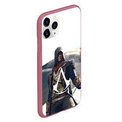 Чехол iPhone 11 Pro матовый Французская революция Assassins, цвет: 3D-малиновый — фото 2