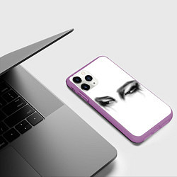 Чехол iPhone 11 Pro матовый Бтс чимин арт, цвет: 3D-фиолетовый — фото 2