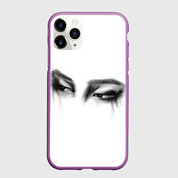 Чехол iPhone 11 Pro матовый Бтс чимин арт, цвет: 3D-фиолетовый