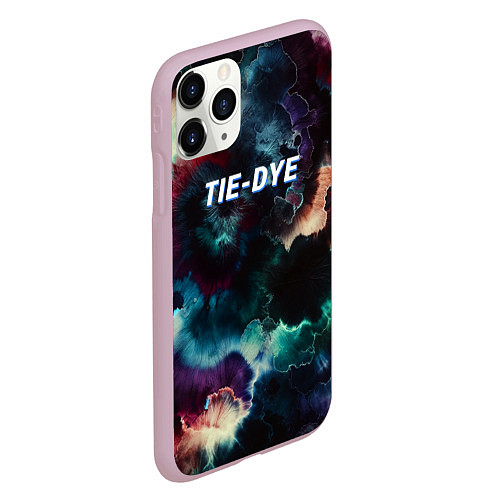 Чехол iPhone 11 Pro матовый Tie - dye / 3D-Розовый – фото 2