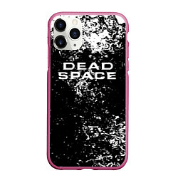 Чехол iPhone 11 Pro матовый Мёртвый космос брызги красок, цвет: 3D-малиновый