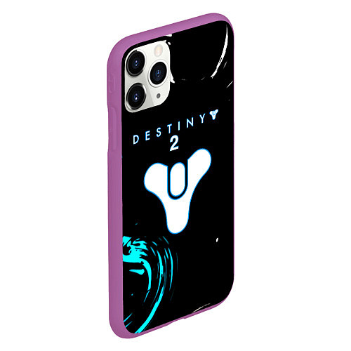 Чехол iPhone 11 Pro матовый Destiny space color game / 3D-Фиолетовый – фото 2