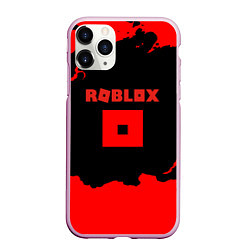 Чехол iPhone 11 Pro матовый Roblox краски красные