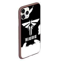 Чехол iPhone 11 Pro матовый The Last of Us цикады перо, цвет: 3D-коричневый — фото 2