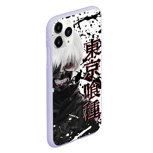 Чехол iPhone 11 Pro матовый Kaneki Ken - Токийский Гуль / 3D-Светло-сиреневый – фото 2