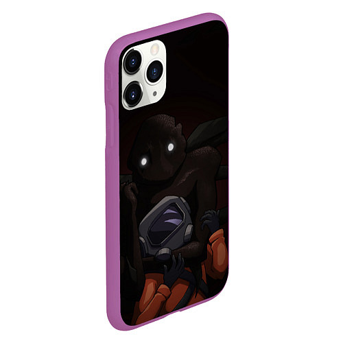 Чехол iPhone 11 Pro матовый Lethal Company: Bracken / 3D-Фиолетовый – фото 2