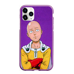 Чехол iPhone 11 Pro матовый Realistic Saitama, цвет: 3D-фиолетовый