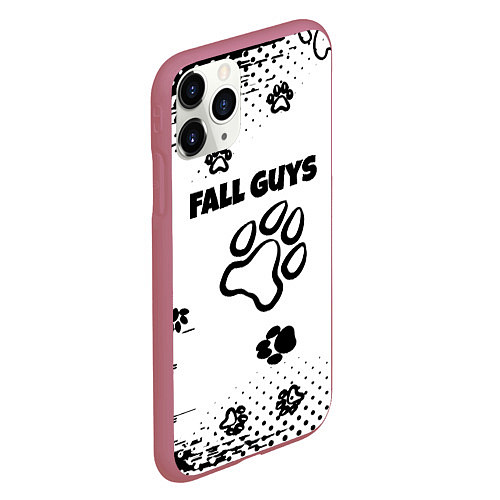 Чехол iPhone 11 Pro матовый Fall Guys game / 3D-Малиновый – фото 2