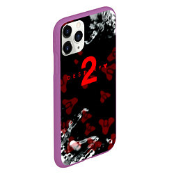 Чехол iPhone 11 Pro матовый Destiny pattern game, цвет: 3D-фиолетовый — фото 2