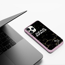 Чехол iPhone 11 Pro матовый Dead space текстура, цвет: 3D-розовый — фото 2