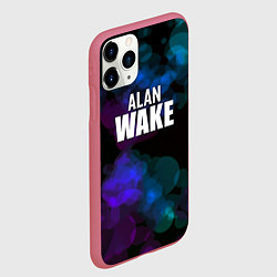 Чехол iPhone 11 Pro матовый Alan wake текстура, цвет: 3D-малиновый — фото 2