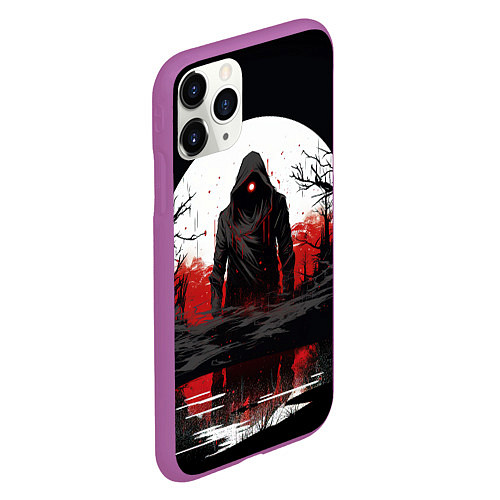 Чехол iPhone 11 Pro матовый Stalker 2 ghost / 3D-Фиолетовый – фото 2