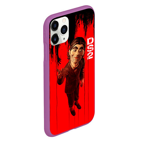 Чехол iPhone 11 Pro матовый Марионетка death stranding 2 on the beach / 3D-Фиолетовый – фото 2