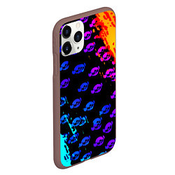 Чехол iPhone 11 Pro матовый Brawl stars neon logo kids, цвет: 3D-коричневый — фото 2