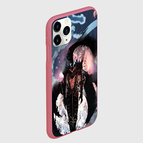 Чехол iPhone 11 Pro матовый Solo Leveling - entity / 3D-Малиновый – фото 2
