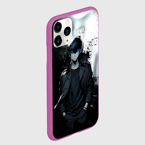 Чехол iPhone 11 Pro матовый Сон герой - Поднятие уровня в одиночку / 3D-Фиолетовый – фото 2