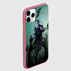 Чехол iPhone 11 Pro матовый Король шутов, цвет: 3D-малиновый — фото 2