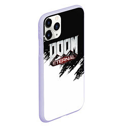 Чехол iPhone 11 Pro матовый Doom eternal белые краски, цвет: 3D-светло-сиреневый — фото 2