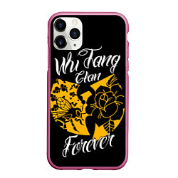 Чехол iPhone 11 Pro матовый Wu tang forever, цвет: 3D-малиновый