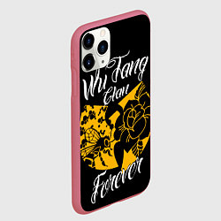 Чехол iPhone 11 Pro матовый Wu tang forever, цвет: 3D-малиновый — фото 2