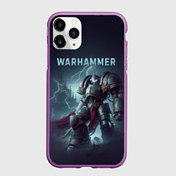 Чехол iPhone 11 Pro матовый Warhammer - game, цвет: 3D-фиолетовый