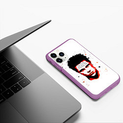Чехол iPhone 11 Pro матовый Красный Тайлер Дерден, цвет: 3D-фиолетовый — фото 2