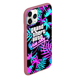 Чехол iPhone 11 Pro матовый GTA vice city steel, цвет: 3D-малиновый — фото 2