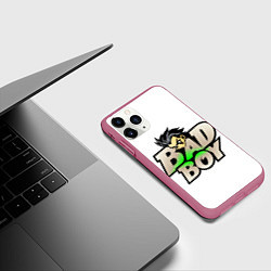 Чехол iPhone 11 Pro матовый Бэд-бой, цвет: 3D-малиновый — фото 2