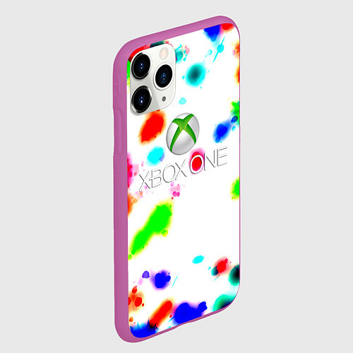 Чехол iPhone 11 Pro матовый Xbox steelbox / 3D-Фиолетовый – фото 2