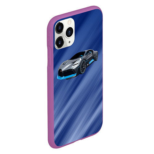 Чехол iPhone 11 Pro матовый Bugatti Divo / 3D-Фиолетовый – фото 2