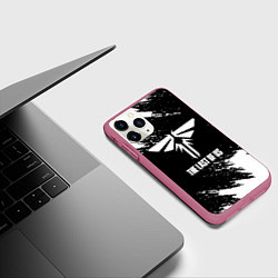Чехол iPhone 11 Pro матовый Цикады краски, цвет: 3D-малиновый — фото 2