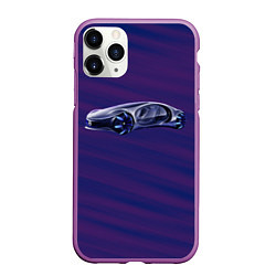 Чехол iPhone 11 Pro матовый Mercedes-Benz Vision AVTR, цвет: 3D-фиолетовый