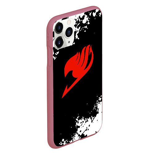 Чехол iPhone 11 Pro матовый Fairy Tail japan anime / 3D-Малиновый – фото 2