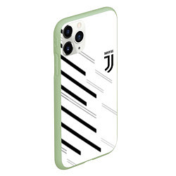 Чехол iPhone 11 Pro матовый Juventus sport geometry, цвет: 3D-салатовый — фото 2