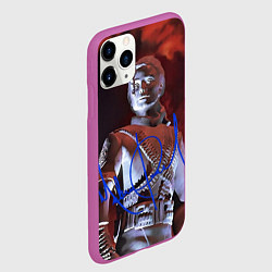 Чехол iPhone 11 Pro матовый Статуя Макла Джексона с автографом - альбом Histor, цвет: 3D-фиолетовый — фото 2