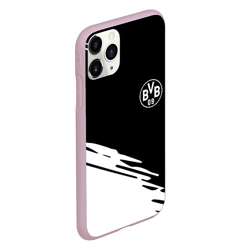 Чехол iPhone 11 Pro матовый Borussia текстура краски / 3D-Розовый – фото 2