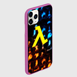 Чехол iPhone 11 Pro матовый Портал x Халва текстура, цвет: 3D-фиолетовый — фото 2
