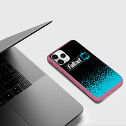 Чехол iPhone 11 Pro матовый Fallout 4 bethesda, цвет: 3D-малиновый — фото 2