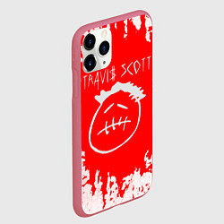 Чехол iPhone 11 Pro матовый Fortnite x Travis Scott gaming, цвет: 3D-малиновый — фото 2