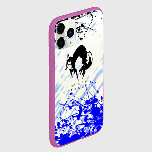Чехол iPhone 11 Pro матовый Хидео кодзима game death stranding / 3D-Фиолетовый – фото 2