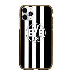Чехол iPhone 11 Pro матовый Borussia sport line, цвет: 3D-коричневый
