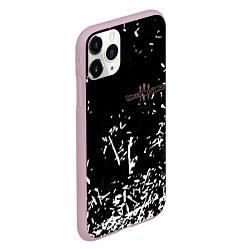 Чехол iPhone 11 Pro матовый Three days grace краски, цвет: 3D-розовый — фото 2